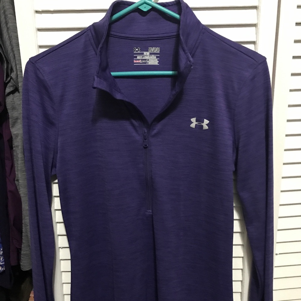 Purple Under Armour Quarterzip
